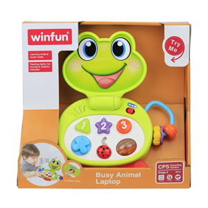 لپ تاپ آموزشی کودک طرح قورباغه Froggy laptop وین فان winfun مدل 008001_اسباب بازی